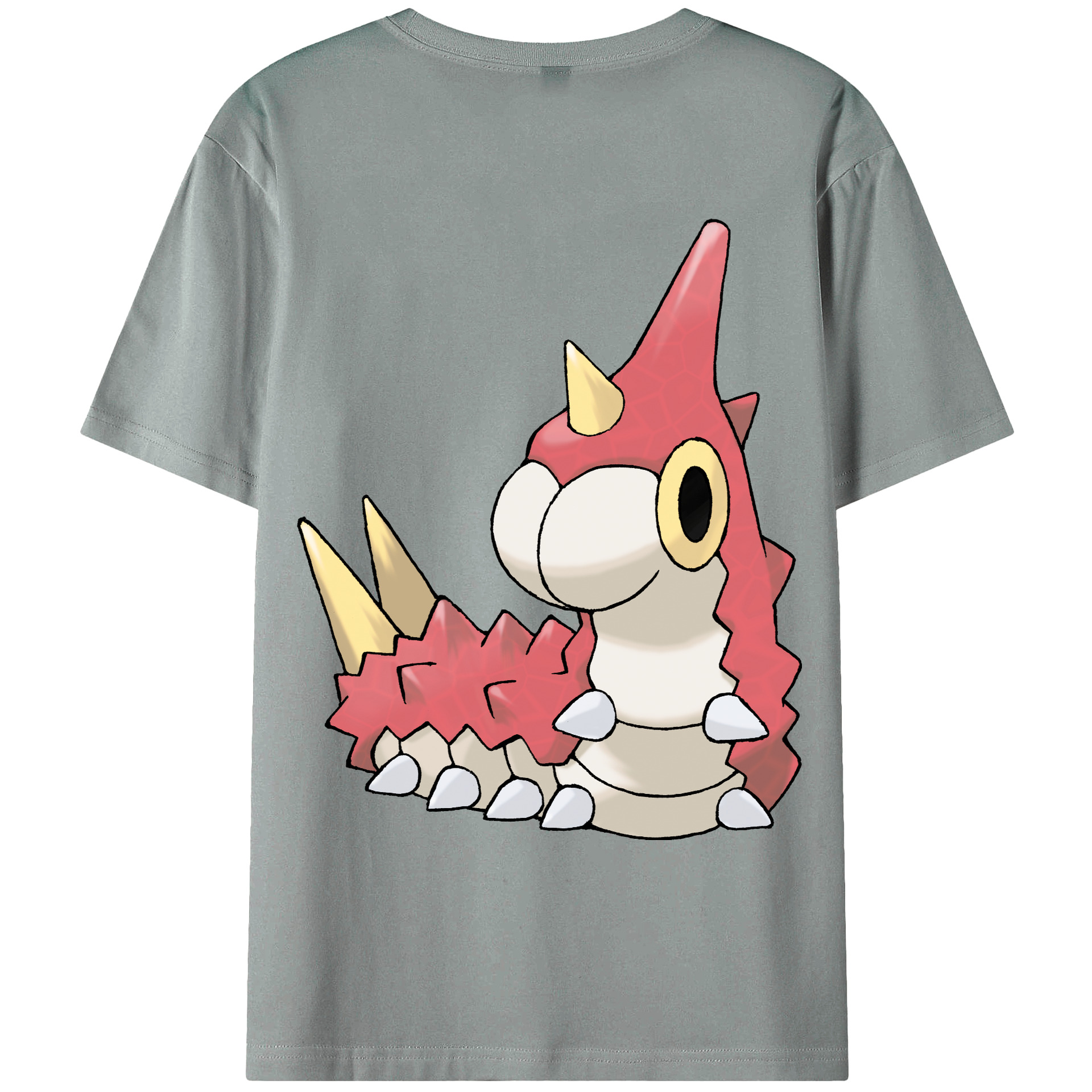 （画像用） ポケットモンスター Pokémon 綿100％ メンズ半袖Tシャツ（バックプリント） 通気性